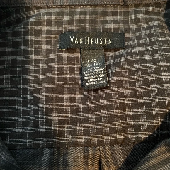 Van Heusen blue striped button up - Picture 2 of 3